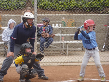 On a chilly spring morning at Two Strike Park, SoCal Heating held on to beat Zeke’s 5-4 in a Crescenta Sports Association Pinto League game. The game, held on Saturday, March 31, started out with Zeke’s pitcher Charlie Stewart striking out the first two batters and getting help from outfielder Jarrett Brewer, who made an amazing home-run saving catch to end the inning. SoCal Heating’s Jacob Petersen pitched an equally strong inning by getting all three putouts on the first three batters he faced. In the second inning, SoCal Heating’s bats came alive with six hits for three runs with Richie Ryan and Daniel Bayles each smacking triples. Zeke’s battled back in the bottom of the second with a run off three singles by John Gelsinger, Ethan Godby and William Allen. Zachery Roh, Jack Mawhinney, Petersen, and Bayles all singled to give SoCal Heating two more runs in the last inning. With one last chance to come back, Zeke’s batter Evan Boyle homered, and batters Jordan Lamm, Jake Weingarten, Stewart and Gelsinger all singled to bring the score to 5-4. SoCal Heating pitcher Roh ended the rally by striking out the last batter leaving Zeke’s with bases loaded and one run shy of tying the game. All in all it was a fun game and a bright spot in an otherwise overcast southern California March day. Contributed by Jon WEINGARTEN On a chilly spring morning at Two Strike Park, SoCal Heating held on to beat Zeke’s 5-4 in a Crescenta Sports Association Pinto League game. The game, held on Saturday, March 31, started out with Zeke’s pitcher Charlie Stewart striking out the first two batters and getting help from outfielder Jarrett Brewer, who made an amazing home-run saving catch to end the inning. SoCal Heating’s Jacob Petersen pitched an equally strong inning by getting all three putouts on the first three batters he faced. In the second inning, SoCal Heating’s bats came alive with six hits for three runs with Richie Ryan and Daniel Bayles each smacking triples. Zeke’s battled back in the bottom of the second with a run off three singles by John Gelsinger, Ethan Godby and William Allen. Zachery Roh, Jack Mawhinney, Petersen, and Bayles all singled to give SoCal Heating two more runs in the last inning. With one last chance to come back, Zeke’s batter Evan Boyle homered, and batters Jordan Lamm, Jake Weingarten, Stewart and Gelsinger all singled to bring the score to 5-4. SoCal Heating pitcher Roh ended the rally by striking out the last batter leaving Zeke’s with bases loaded and one run shy of tying the game. All in all it was a fun game and a bright spot in an otherwise overcast southern California March day. Contributed by Jon WEINGARTEN