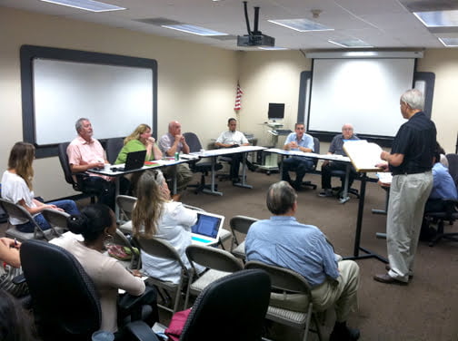 The MSPA board discusses plans for the 4th Annual Montrose Film Festival coming in August.