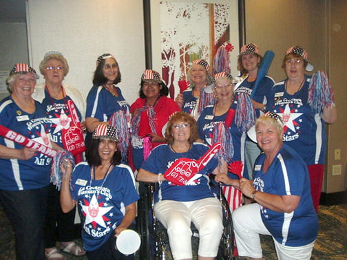 Pictured is the All Stars Team in their uniforms.