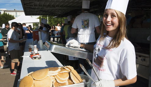 File photo CV High School students will help out at this Saturday’s annual CVTC pancake breakfast held at the high school