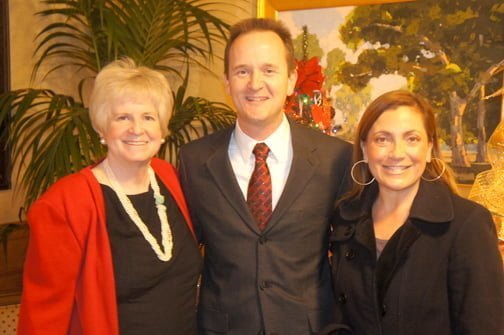 From left are Natalie Abou-Chakra from The Y, Steven Chan of Y&G, CVHS, and Y President and Chief Executive Officer Tyler Wright.