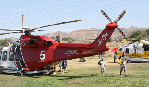 Photos by Steve GOLDSWORTHY A variety of helicopters took part in the annual American Heroes Air Show held on Saturday at Hansen Dam.