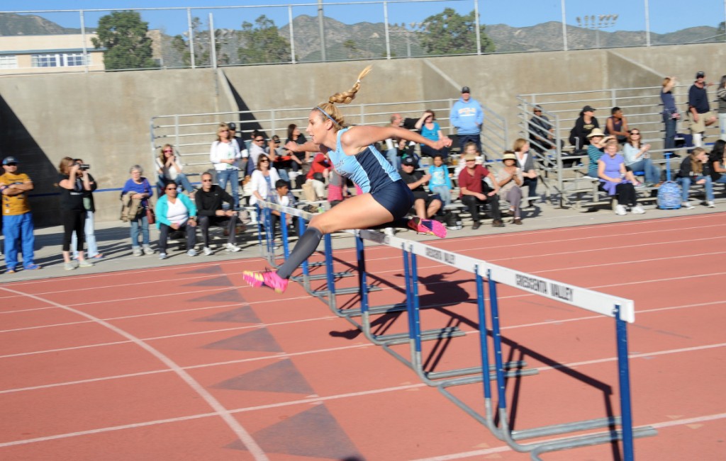 Sammie Phinney won the 100HH in record time.
