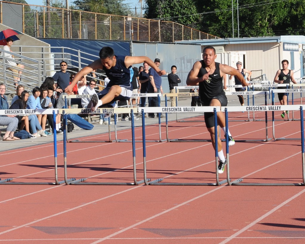 Kenny Kang placed first in 110HH. 