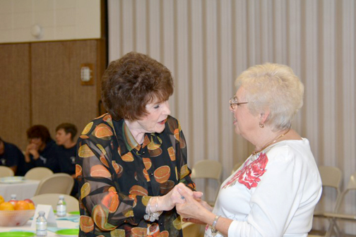 Rev Beverly Craig with a guest