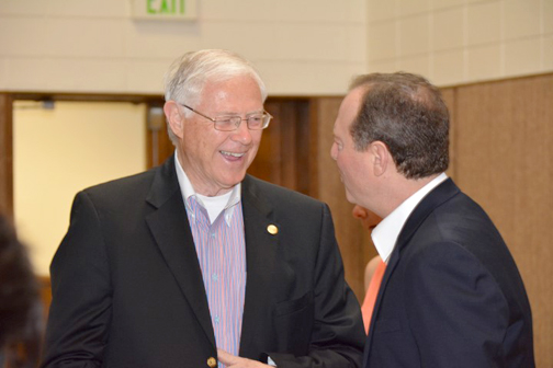 Supervisor Mike Antonvich and Congressman Adam Schiff