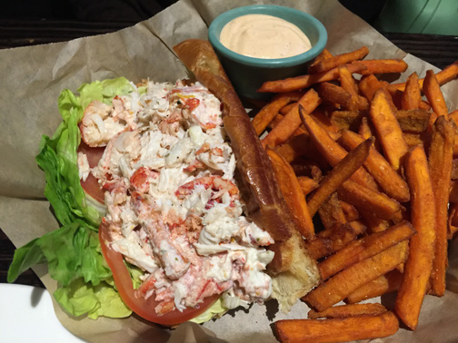 Lobster and Crab roll at Knuckles