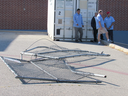 Rosemont accident fences down