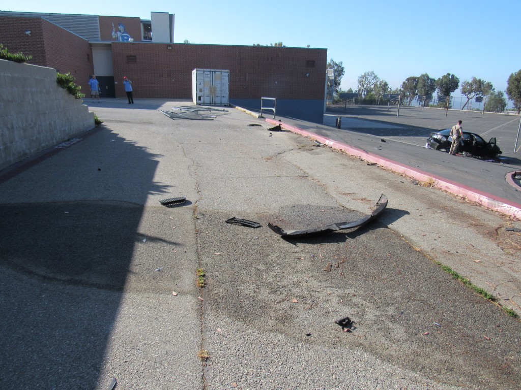 rosemont accident debris