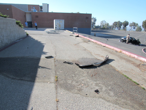 rosemont accident debris