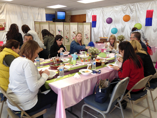 Valley View Teachers enjoyed a luncheon provided by the Korean Parents of Valley View