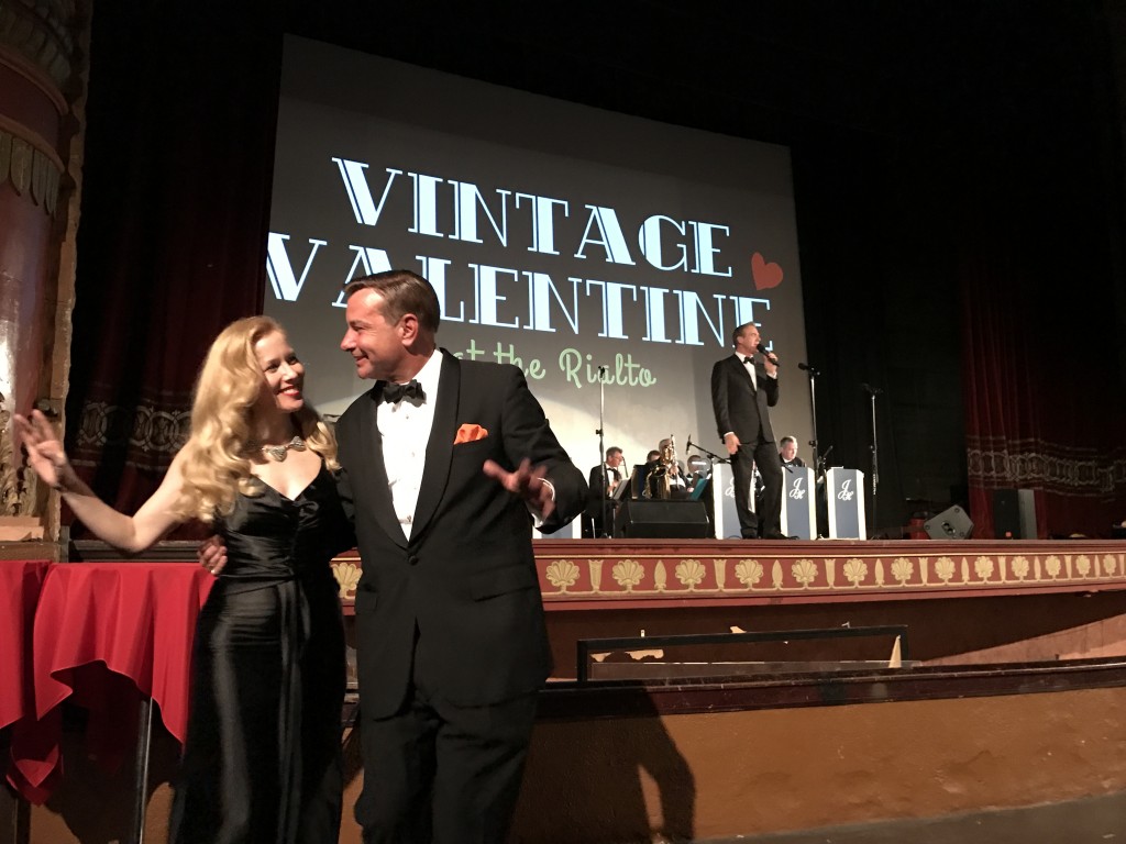 Johnny Holiday and Christine Nelson take a break to dance