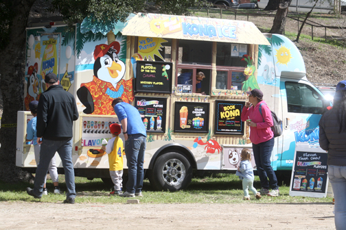 NO 4 Kona Ice was on the field to quench thirst