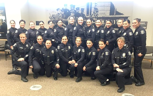 Today’s GPD police force has 25 female officers.