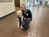 PRINCIPAL-Amy-Tate-and-Brisket-at-GUSD-headquarters