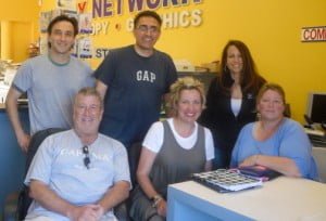 The MSPA Web & Social Media Committee hard at work. Back row from left Tikran Siranians, Andre Ordubegian, Melinda Clarke. Front row Dale Dawson, Mary Dawson and Linda Mc Menamin.