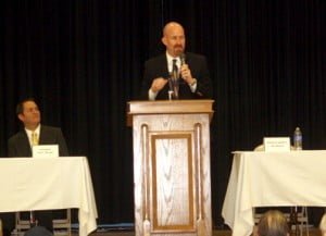 Keynote speaker Jim Smiley, a teacher at Crescenta Valley High School, shared personal stories of celebrating diversity.