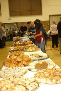About 200 people attended the breakfast hosted by the Church of Latter-day Saints.