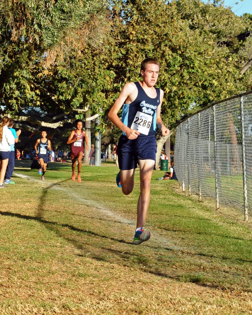 Gabe Collison took the lead in the first mile.
