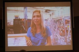 Isabel Repath Martos from CVHS Falkon's Robotic Team was featured in a video presentation at the State of the Schools breakfast. 