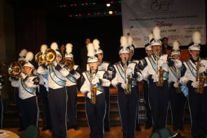 The CVHS band performed for the audience at the breakfast. 