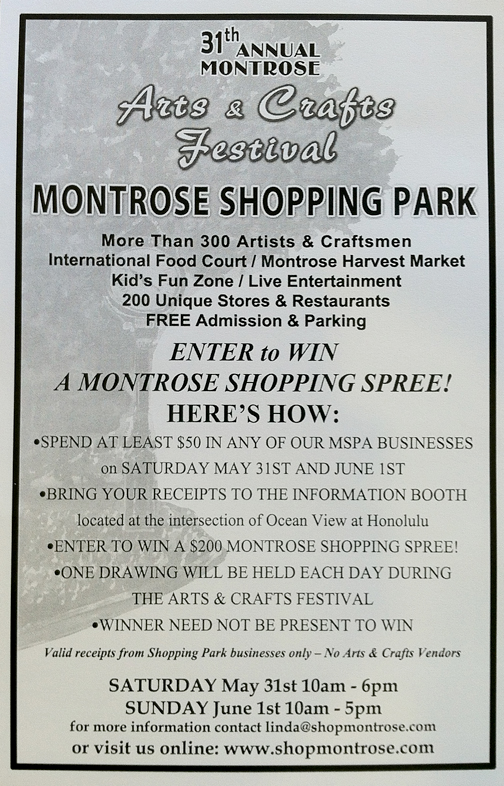 You can win a $200 shopping spree in Montrose!