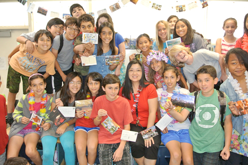Youngmi Wathen’s class collected postcards from all 50 states in just four weeks.