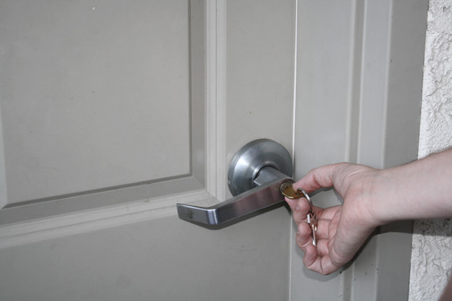 Photo by Mary O’KEEFE Home invasion robberies are on the rise, and security measures are advised to help prevent further events. Lock your doors, and if residents see something, they should say something.