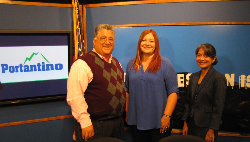 Anthony Portantino was joined on his show “The Question Is” by Hannah Sheklow and Ann Ortega. Portantino’s show, “The Question Is.”