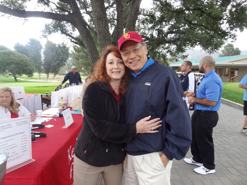 USC-VHH Foundation board member Tina Marie Ito and her husband Dennis Ito, who golfed in the tournament.