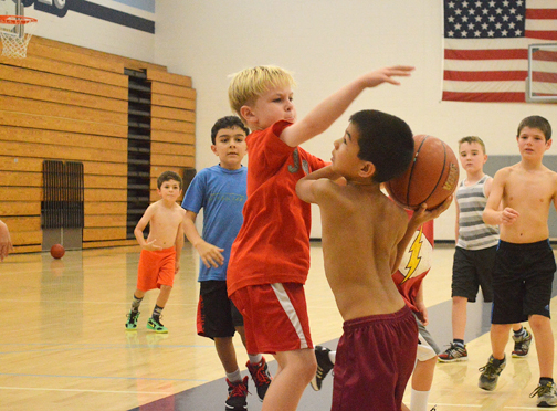 Playing Ball at Camp