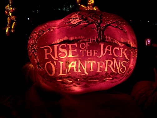 The Lit Pumpkin Rises