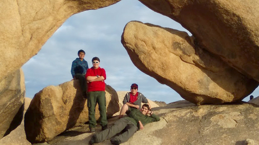 BSA Troop 317 camping at Joshua Tree National Park, Jan. 15-17, 2016