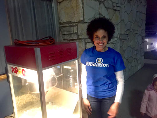 Movie Night Selling popcorn for movie night