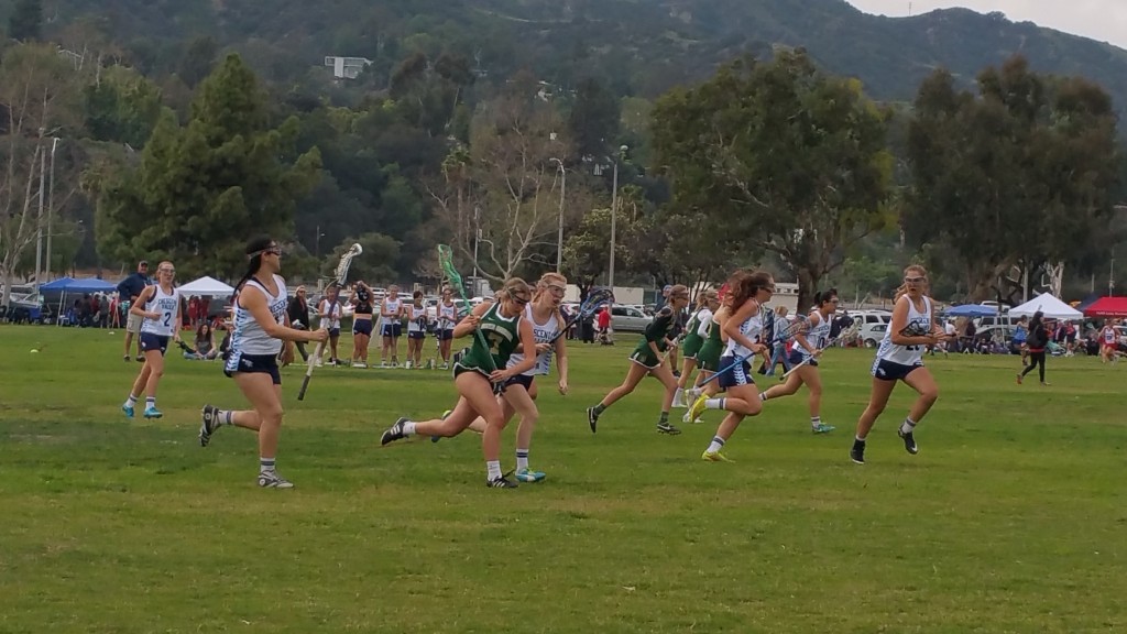 Lacrosse on the field