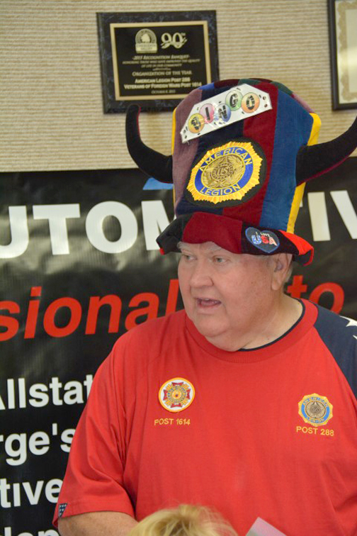 Lynn McGinnis of the American Legion oversaw the festivities.