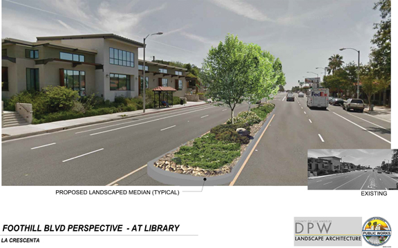 La Crescenta Readies Itself for Medians on Foothill