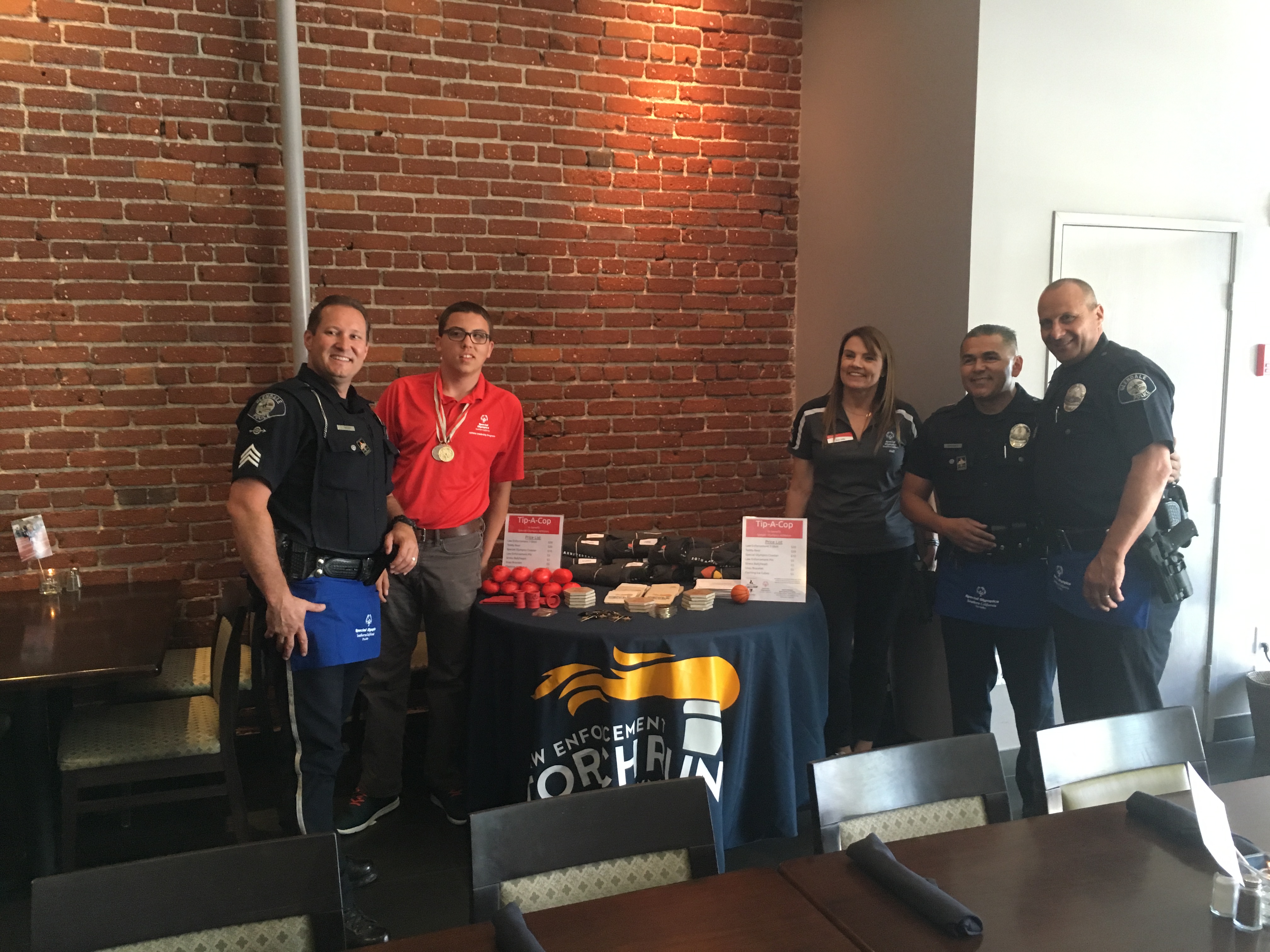 GPD Taking Tips for Special Olympics at Town Kitchen