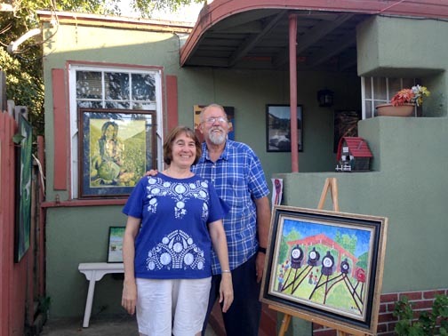 Becky and Randy Mate are ready for this year’s Art Day, taking place at 7862 Apperson St. in Sunland on Aug. 12.