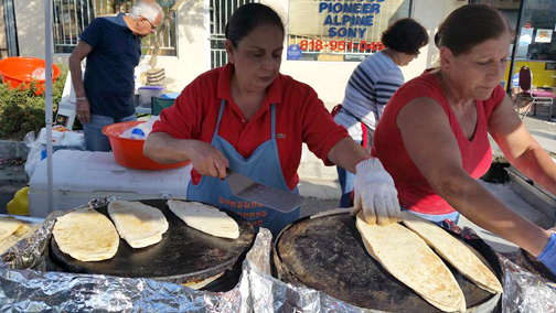 Ladies making food