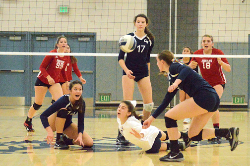 Despite a valiant effort, the CV girls’ volleyball team couldn’t beat Burroughs on Tuesday.