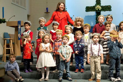 Preschool Celebrates Holidays With Song … and Santa!