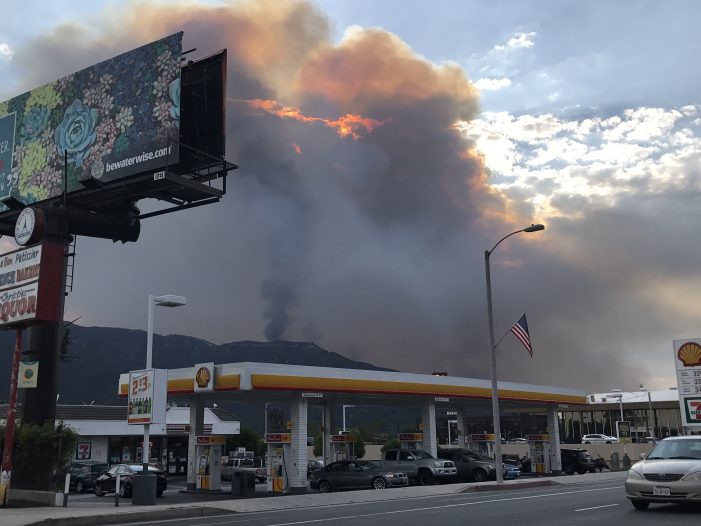 UPDATE SUNDAY 6:30 p.m.: La Tuna Fire