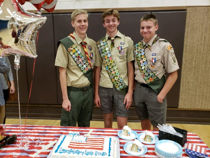 Three Local Boy Scouts Achieve Eagle Rank