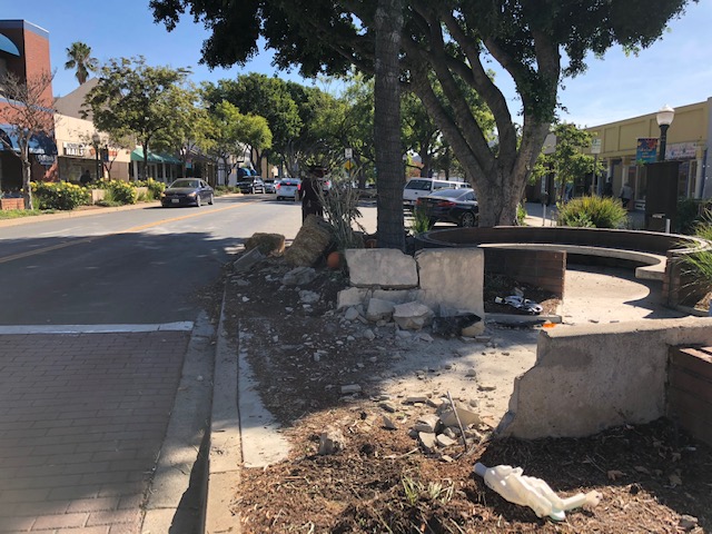 Suspected Drunk Driver Damages Shopping Park