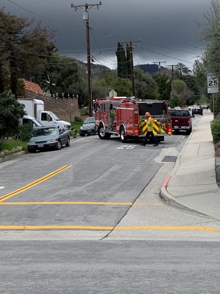 Damaged Water Line Temporarily Closes La Crescenta Street