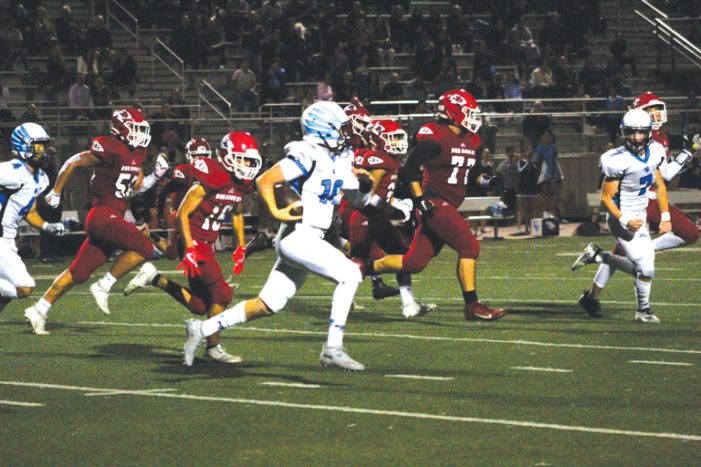Falcons Dominate Indians in League Play