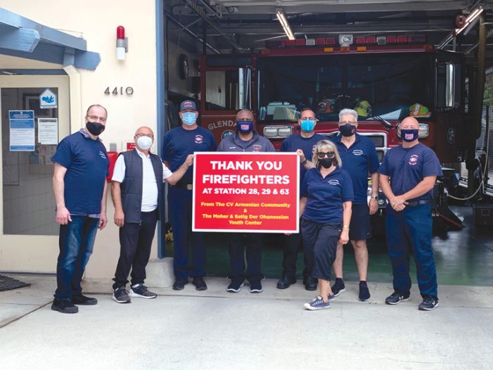 CV Armenian Community Serves Lunch to Local Firefighters