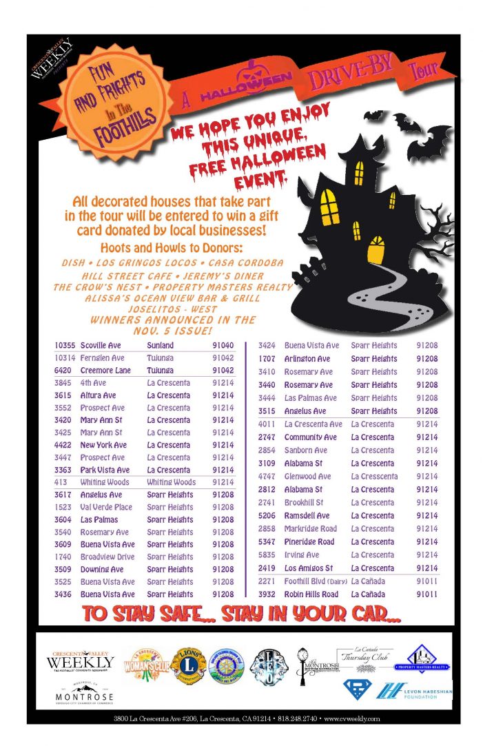 UPDATED: Halloween Tour List