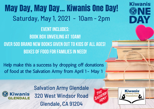 Kiwanis Club of Glendale Presents ‘May Day, May Day … Kiwanis One Day!’